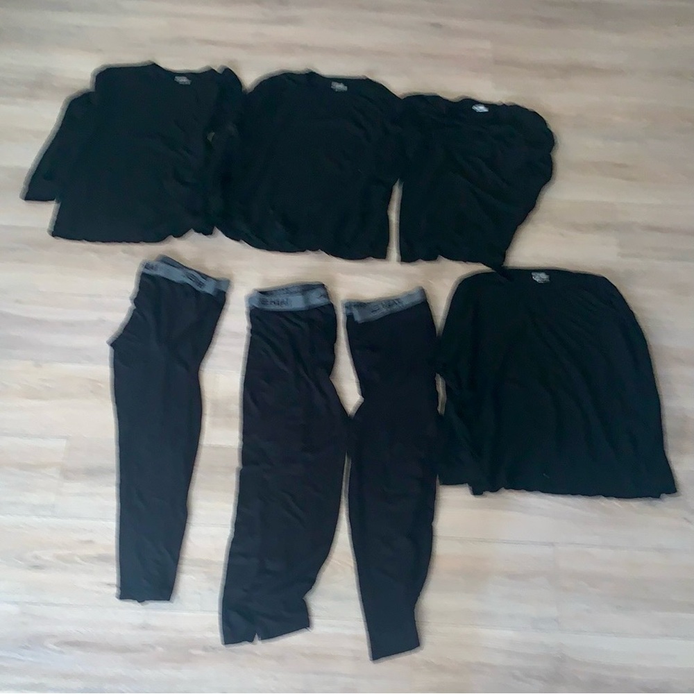 32 Degrees Heat Baselayer Active Lounge Pajama Legging Shirt Bundle 7 Piece
